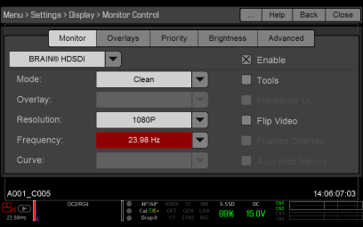 HD-SDI Output 周波数